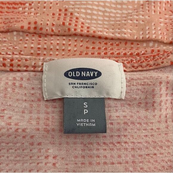 Old Navy Orange Geometric Design Tank Top   Size S - Picture 3 of 3